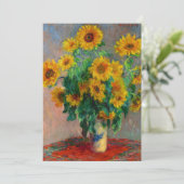 Invitation Les tournesols de Monet (Debout devant)