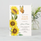 Invitation Les tournesols fleurissent  (Debout devant)