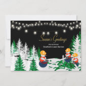 Invitation Les travailleurs de la construction de neige de No (Devant)