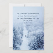 Invitation Les trésors du Ciel Encourageant la salutation (Dos)