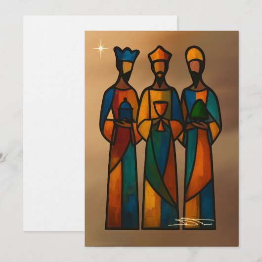 Invitation Les Trois Sages Mages (Devant / Derrière)