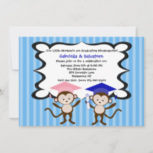 Invitation Les Twins Monkeying autour de l'invitation à la re