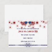 Invitation Les USA patriotiques marquent et tiennent le (Devant / Derrière)