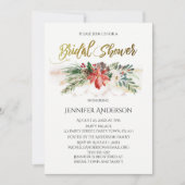 Invitation Les vacances allument la Fête de la mariée de (Devant)