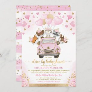 Invitation Les Valentines D'Or Rose De Woodland Drive Par Bab