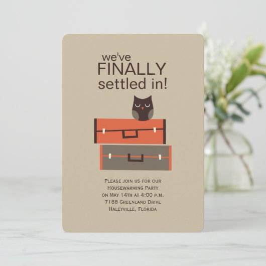 Invitation Les valises et les choux (Debout devant)