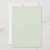 Invitation Les verts forestiers rustiques sur le Mariage gris (Dos)