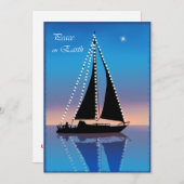 Invitation Les voiles du coucher de soleil illuminent les vac (Devant / Derrière)