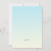 Invitation Les voisins se rencontrent et saluent (Dos)