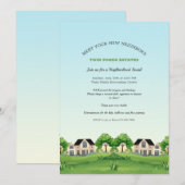 Invitation Les voisins se rencontrent et saluent (Devant / Derrière)