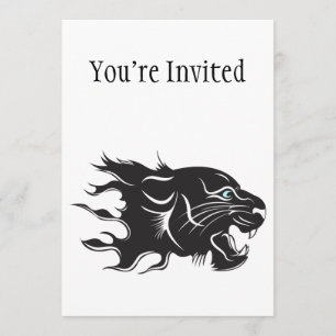 Invitation Les yeux bleus de la Panthère noire