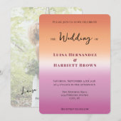 Invitation Lesbian Photo Wedding  (Devant / Derrière)