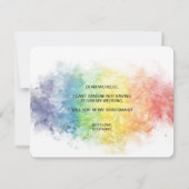 Invitation lesbienne gay gay gay (Dos)