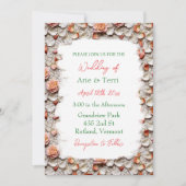 Invitation Lesbienne LGBT Mariage mosaïque mosaïque florale (Devant)