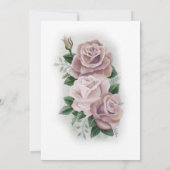 Invitation Lesbiennes Mariées Regency Rose Roses (Dos)