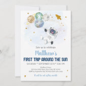 Invitation L'Espace Astronautique Se Déplace Pour La Première (Devant)