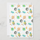 Invitation L'espace extra-atmosphérique étoile planète DEUX L (Dos)