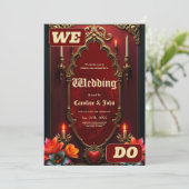 Invitation L'esprit du magnifique style vintage. (Debout devant)