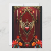 Invitation L'esprit du magnifique style vintage. (Dos)