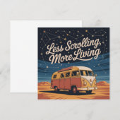 Invitation Less Scrolling, More Living (Devant / Derrière)