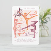 Invitation Let Dance, Fun Whimssal Gymnastic Dance Anniversai (Debout devant)