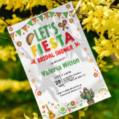 Invitation Let’s Fiesta Bridal Shower Colorful Mexican