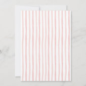 Invitation Let’s Par Tea Pink Striped Bunny Party Birthday (Dos)