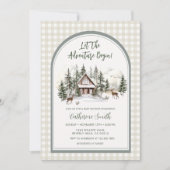 Invitation  Let The Adventure Begin Arch Gingham Baby Shower (Devant)