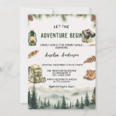 Invitation Let the Adventure Begin Baby Shower (Devant)