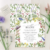 Invitation L'été automne dans l'amour Fête des mariées Fleur