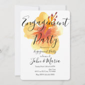 Invitation L'été Hibiscus Flower Engagement Party Hawaii (Devant)