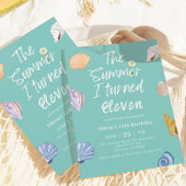 Invitation L'été I tourné Onze Anniversaire