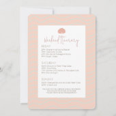 Invitation L'Été J'Ai Été Marié Bachelorette Week-end (Dos)