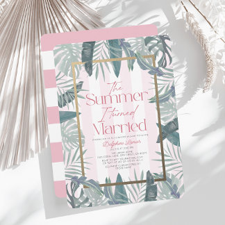Invitation L'Été J'Ai Transformé La Fête des mariées De Resor