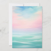 Invitation l'été moderne huster rôti pastel côtier (Dos)