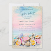 Invitation l'été moderne huster rôti pastel côtier (Devant)