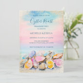 Invitation l'été moderne huster rôti pastel côtier (Debout devant)