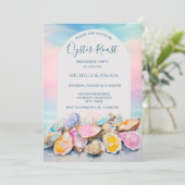 Invitation l'été moderne huster rôti pastel côtier (Debout devant)