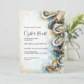 Invitation l'été moderne huster rôti pastel côtier (Debout devant)