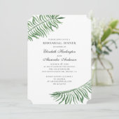 Invitation L'été vert exotique. Dîner de répétition tropicale (Debout devant)