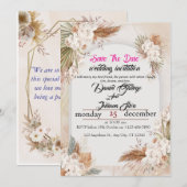 Invitation L'éternité commence ici – Dos du design de l'invit (Devant / Derrière)