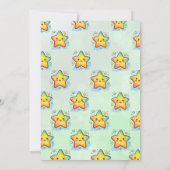 Invitation L'étoile du jour d'anniversaire (Dos)