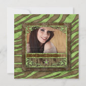 Invitation L'Étoile Occidentale Lime Grad Zebra Suede (Dos)