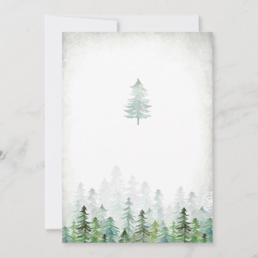 Invitation Let's Adventure Begin Forest Baby Shower (Dos)