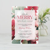 Invitation Let's Be Merry Christmas Bridal Shower (Debout devant)