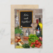 Invitation Let's Cook Together ! (Devant / Derrière)