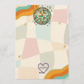 Invitation Let's Disco, Retro Birthday (Dos)