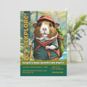 Invitation Let's Explore! Outdoor Guinea Pig Hiker (Debout devant)