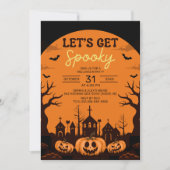 Invitation Let's get Spooky, Funny Halloween (Devant)