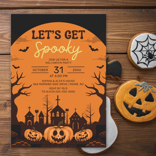 Invitation Let's get Spooky, Funny Halloween